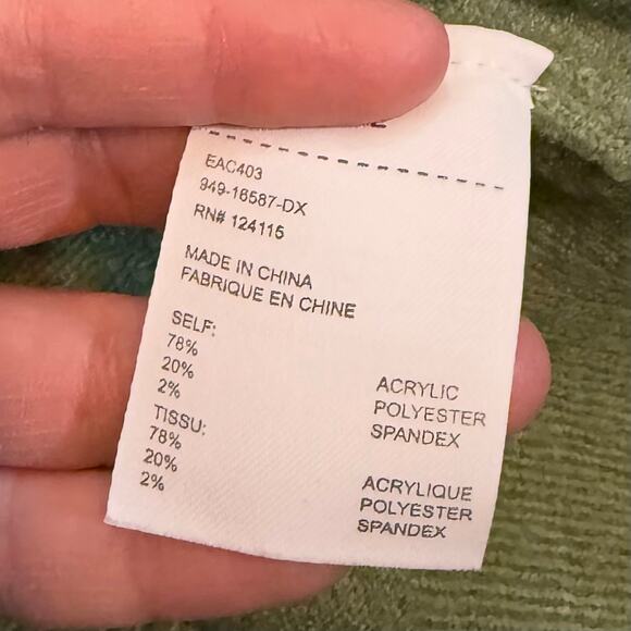 Sophie Rue Womens Large Green Mock Neck Long Sleeve Sweater Corporatecore Work - Picture 8 of 9